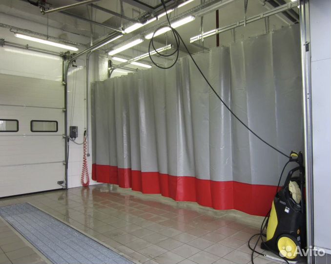 Штора завеса пвх для автомойки