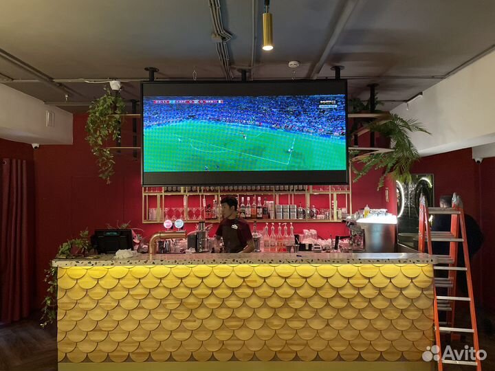 Светодиодный экран телевизор 2х1м LED