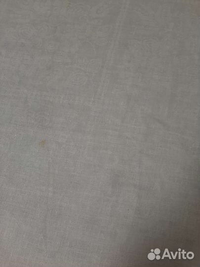 Скатерть СССР винтаж Лен