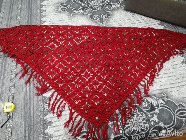 Ажурная Вязаная косынка ручная работа