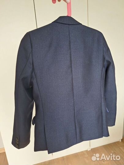 Школьный костюм для мальчика тройка 122 128 синий