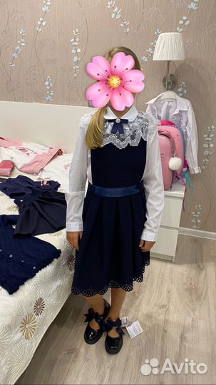 Школьный сарафан для девочки 134