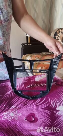 Панель для автомагнитолы хендай солярис