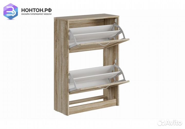 Тумба для обуви Сириус 2 ячейки сонома