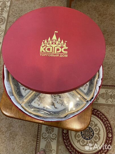 Набор салатниц. Фарфор Китай. Коробка d 33см