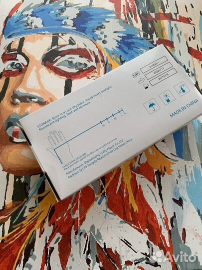 Перчатки виниловые/нитриловые