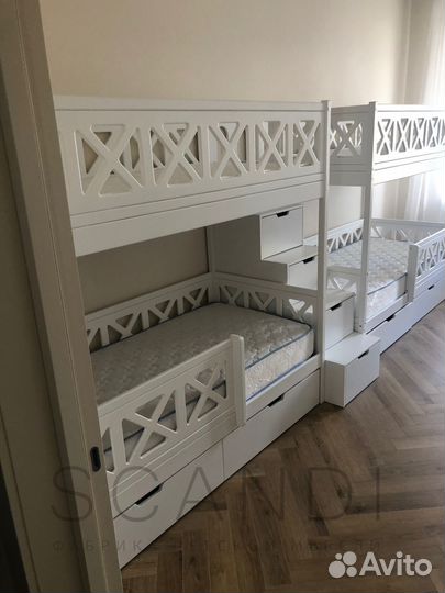 Двухярусная детская кровать