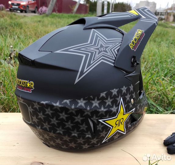 Шлем RockStar кроссовый эндуро для мотоциклов