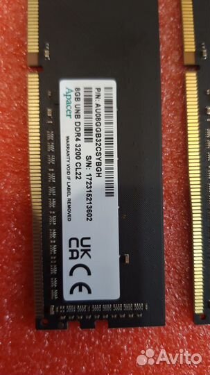 Новые Apacer DDR4 8G 3200Mhz