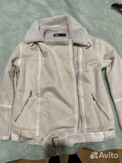 Куртка замшевая женская 44/46 Zara размер S