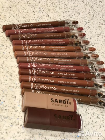Карандаш и помада для губ (sabbi )(flormar)