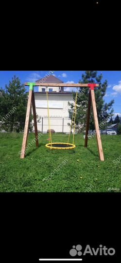 Уголок соединения бруса для качелей (тройник)