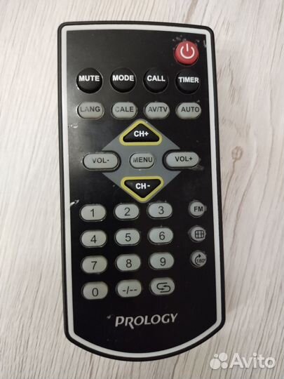 Пульт для переносного жк-телевизора prology