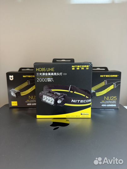 Налобный диодный фонарь Nitecore HC65 UHE