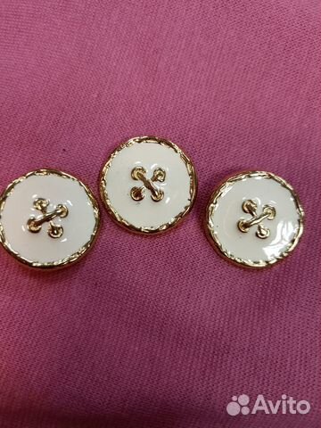 Пуговицы металл с эмалью, диаметр 25 мм. Италия