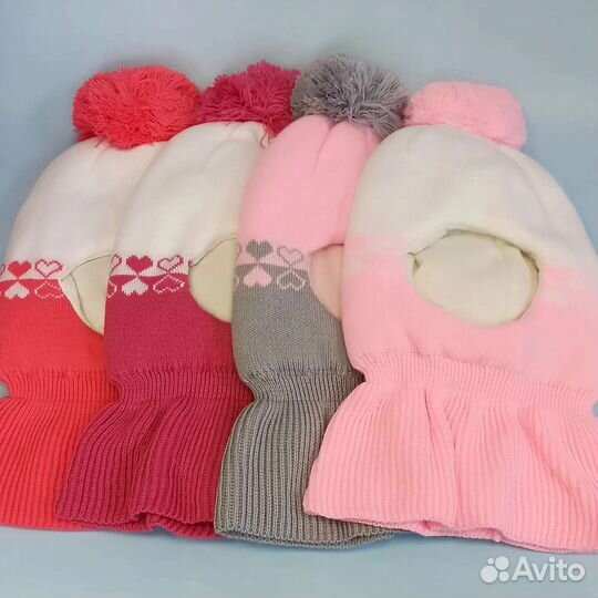 Шапка шлем детская зимняя