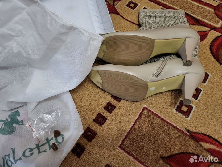 Сапоги женские кожаные 39 размер