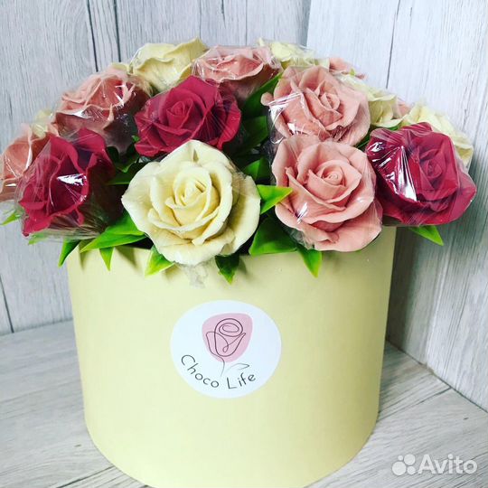 Шоколадные розы «премиум»