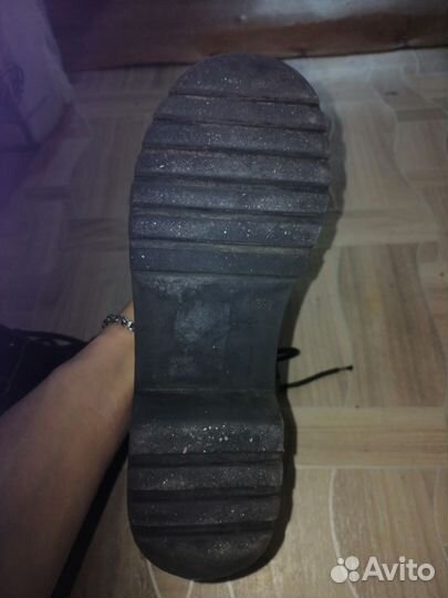 Hm ботинки чёрные лаковые