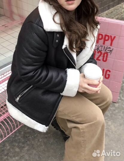 Винтажная дубленка