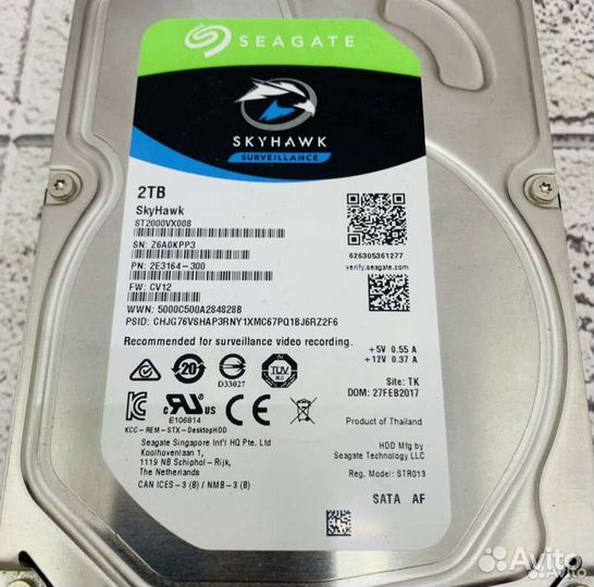 Жесткий диск Seagate Baracuda 2тб 3,5