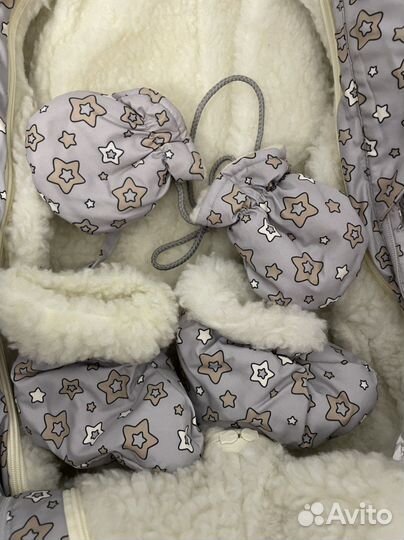 Зимний комбинезон-транформер от 0 до 74