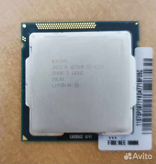 Процессор Intel xeon E3-1220 3.10GHZ с охлаждением