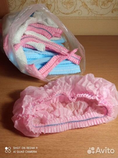 Шапочки одноразовые косметологические
