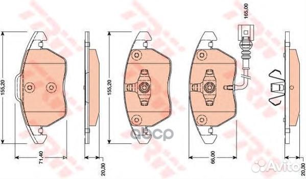 Колодки тормозные дисковые audi: tt 06 , tt r