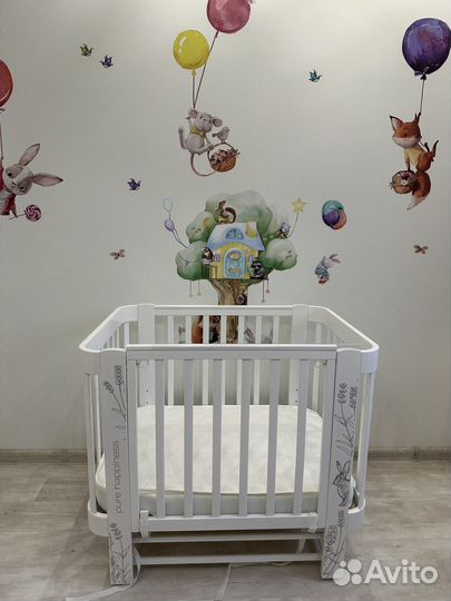 Кроватка-люлька mommy love Happy baby