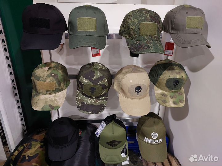 Тактические бейсболки и панамы
