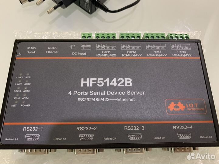 HF5142B 4-Ports Serial Device Server RS232/485/422