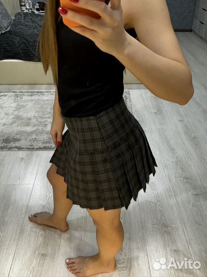 Юбка в клетку мини