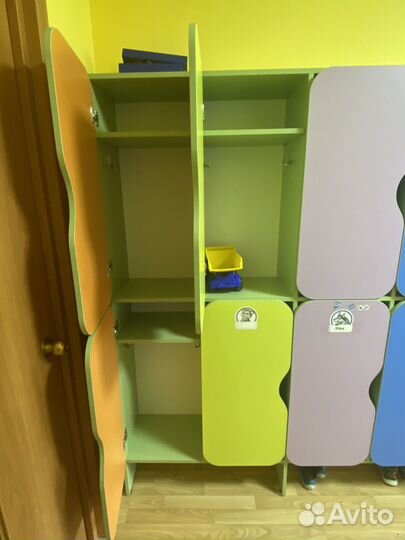 Шкафы детские для раздевалки б/у