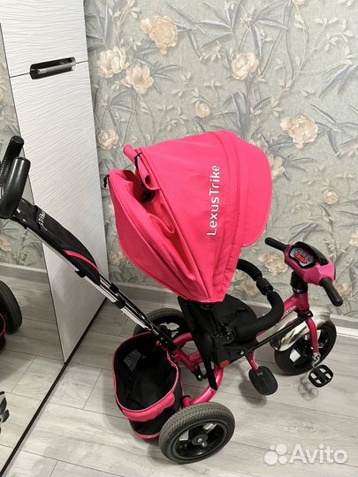 Детский трехколесный велосипед-коляска