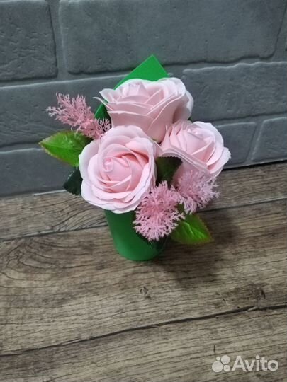 Букет из мыльных роз в наличие