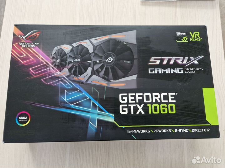 Видеокарта asus strix gtx 1060 6gb