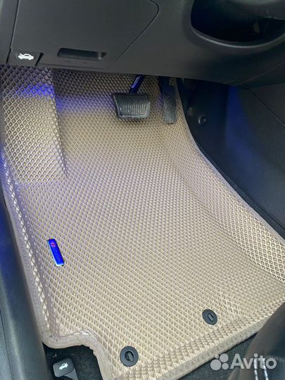 Автоковрики Kia rio 3D с бортами