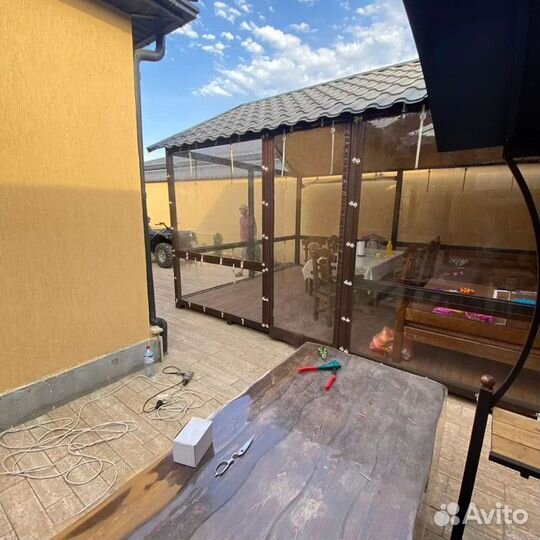 Мягкие окна пвх для террас