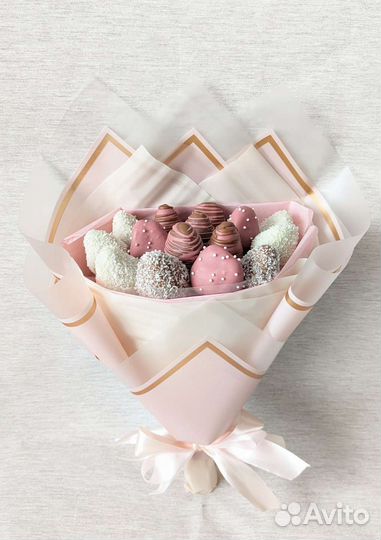 Клубничный букет, клубника в шоколаде