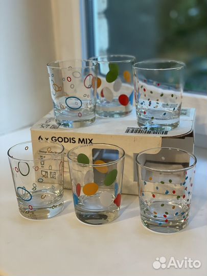 Набор стаканов IKEA 6 штук, новые