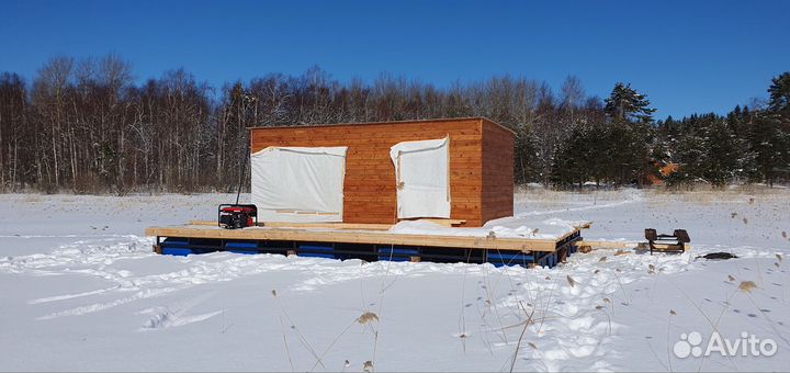 Продам домик- баня на понтоне