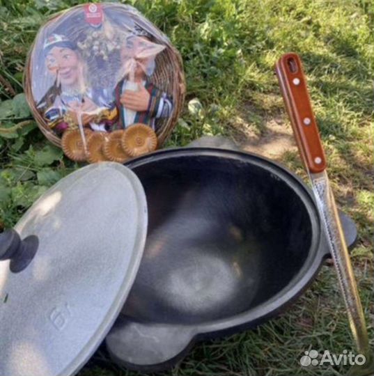 Казан чyгунный 6л