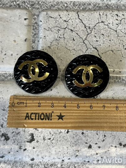 Шикарные клипсы chanel