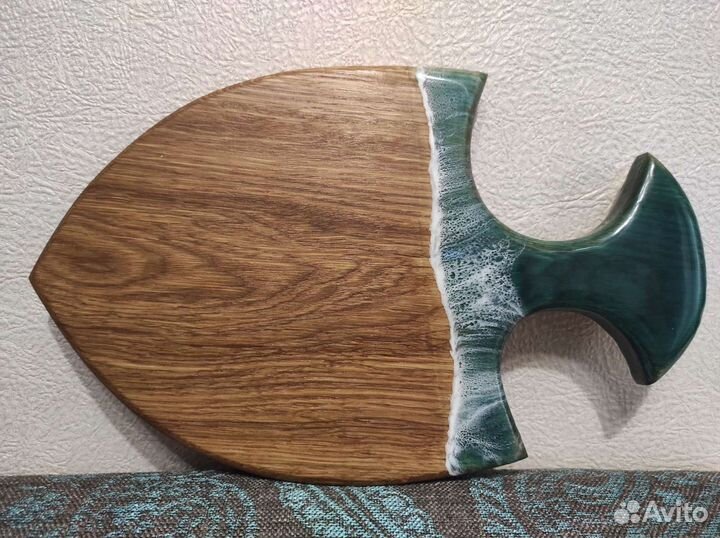 Доска разделочная/доска сервировочная 30*19см море