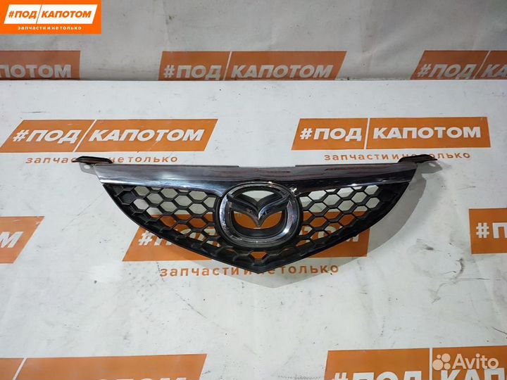 Решетка в бампер верхняя Mazda 3 BK рест. 2008