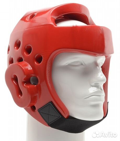 Шлем для тхэквондо, цв: красный, р: S, M, L