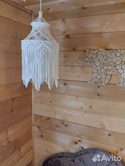 Абажур макраме, подвес