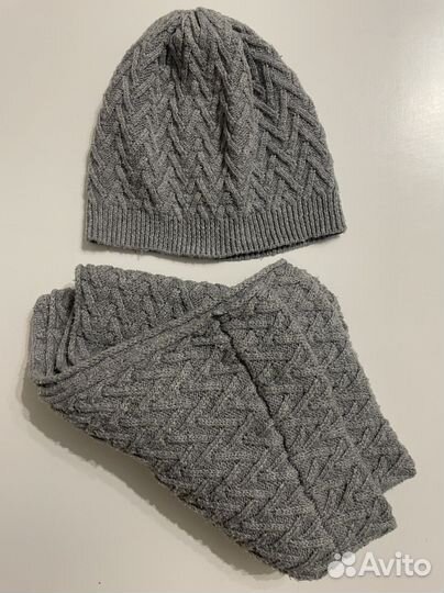 Снуд и шапка комплект ручная работа