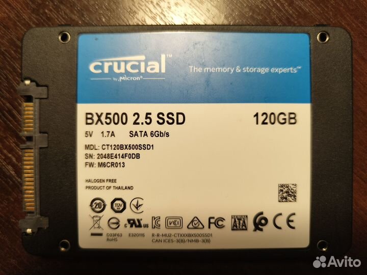 Ssd 120гб Crucial BX-500